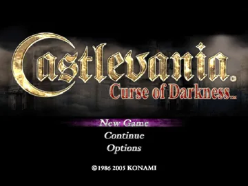 Castlevania Curse of Darkness (USA) screen shot title